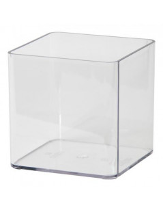 Vaso trasparente Euro3plast Cubik
