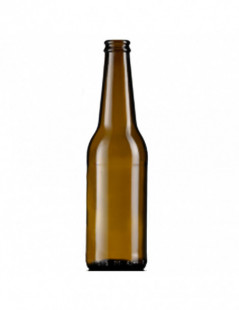 Brown glass bottle for beer