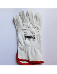 Cowhide grain leather glove